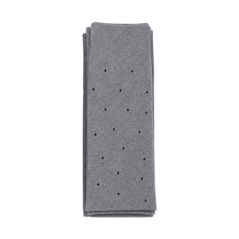 Women’s Heather Gray Polka Dot Tights – Warm High-Waisted Shaping Tights