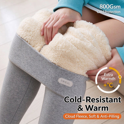 Women's Thick Fleece-Lined Thermal Leggings – High-Waisted Ultra-Warm Winter Pants