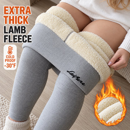 Women's Thick Fleece-Lined Thermal Leggings – High-Waisted Ultra-Warm Winter Pants