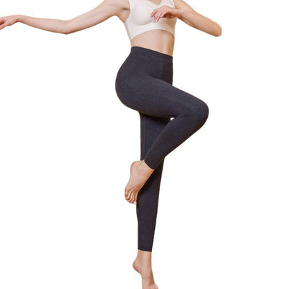 Winter Warm Cashmere Thermal Pants High Waist Fleece Lined Slim Fit Leggings For Men And Women