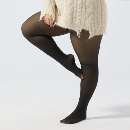 Women’s Fleece Lined Thermal Tights Winter Warm Plus Size Leggings