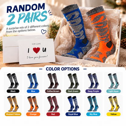Winter Warm Knee-High Ski Socks for Men & Women – Thermal Snowboard Socks, Outdoor Hiking & Winter Sports Performance Socks