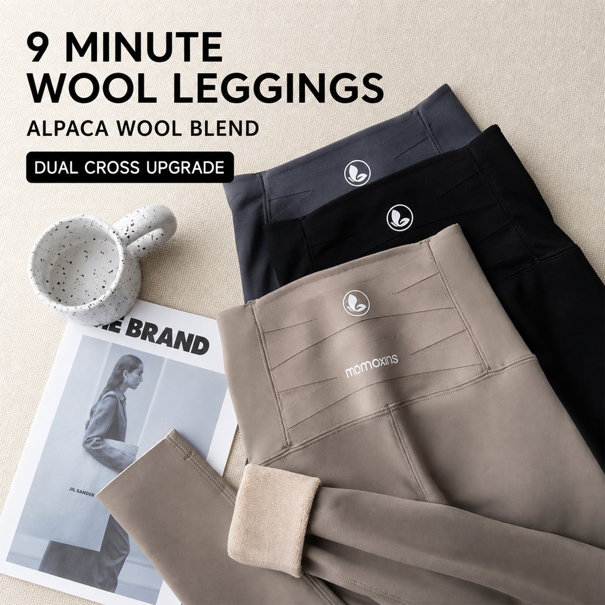 Women’s Fleece-Lined High-Waisted Leggings – Tummy Control Thermal Stretch Pants
