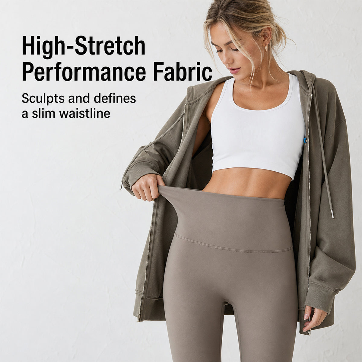 Women’s Fleece-Lined High-Waisted Leggings – Tummy Control Thermal Stretch Pants