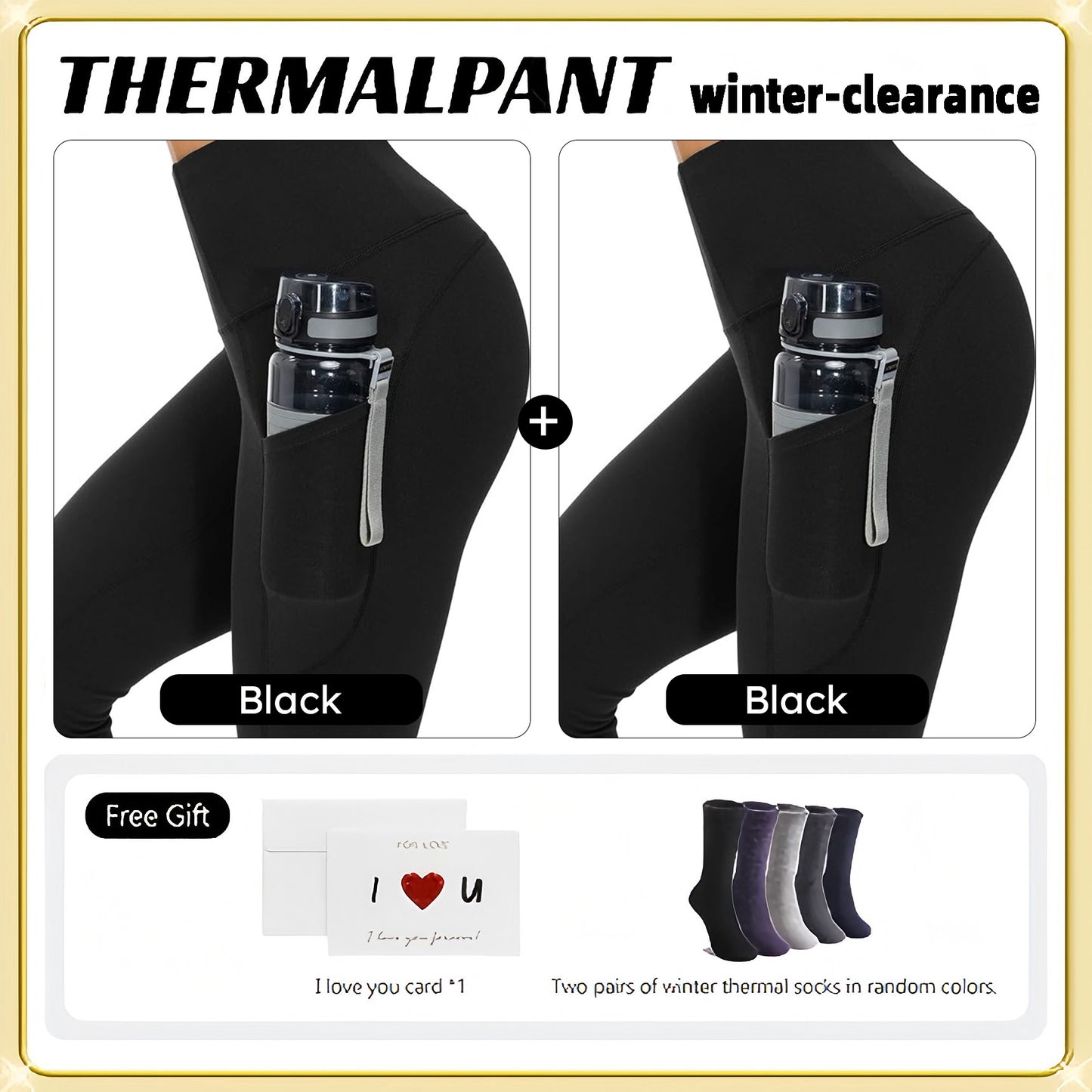 🔥 MustPride® Pocket Thermal Fleece Lined Leggings