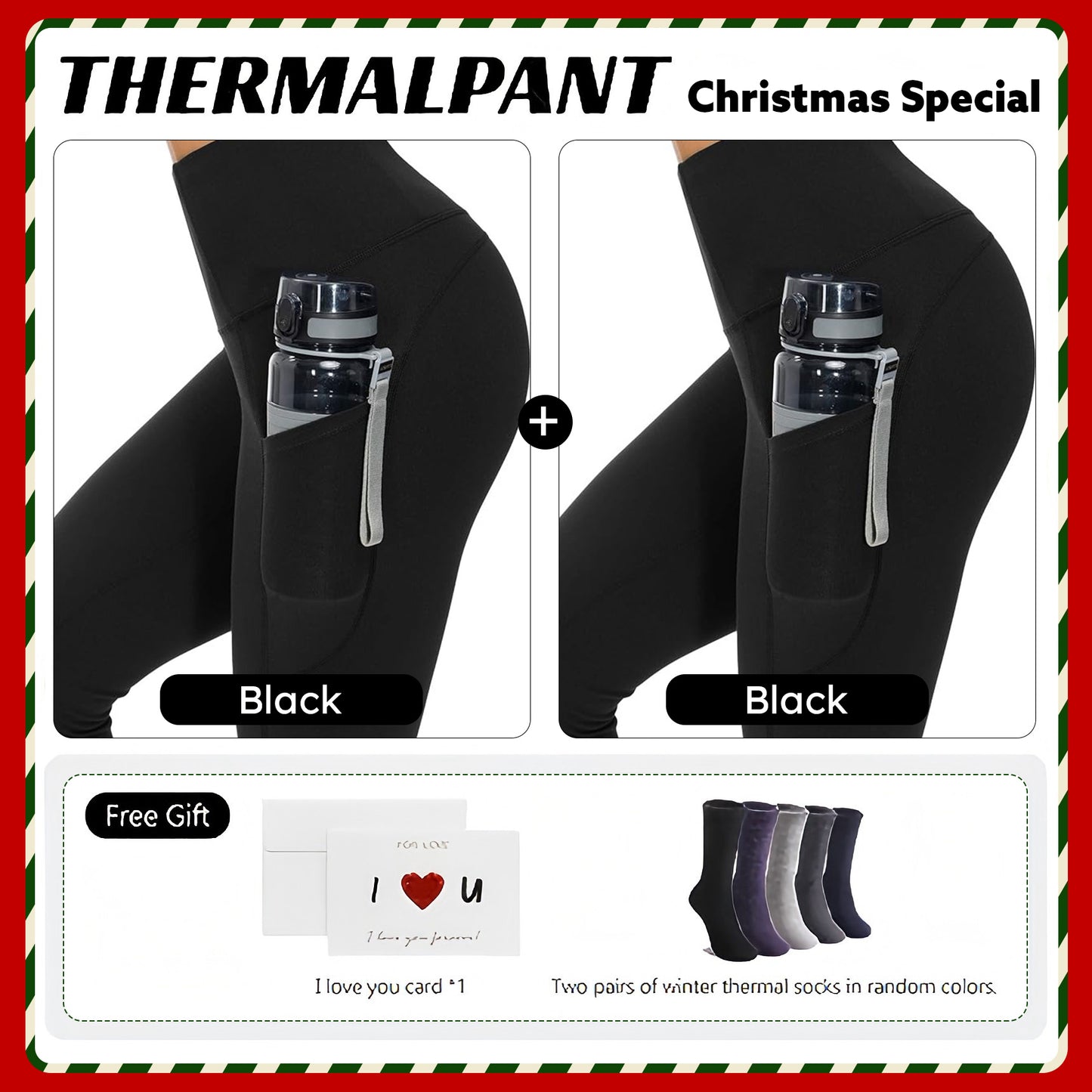 🔥 MustPride® Pocket Thermal Fleece Lined Leggings