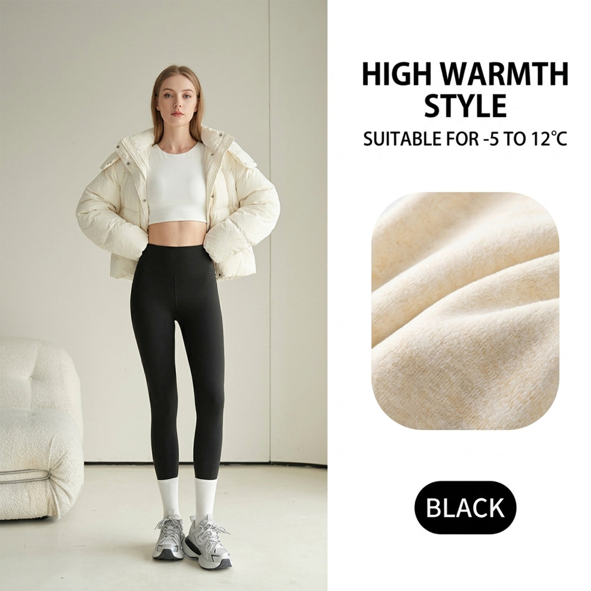 Women’s High-Waisted Tummy Control Pocket Leggings – Sculpting Stretch Yoga Pants