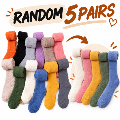 Women's Cozy Fuzzy Over-the-Knee Socks – Thick Warm Plush Winter Socks