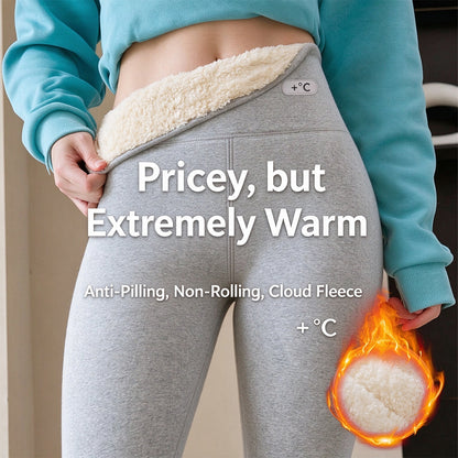 Women's Thick Fleece-Lined Thermal Leggings – High-Waisted Ultra-Warm Winter Pants