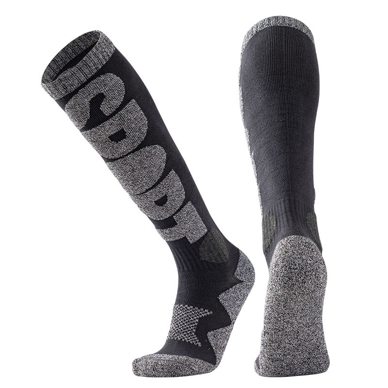 Winter Warm Knee-High Ski Socks for Men & Women – Thermal Snowboard Socks, Outdoor Hiking & Winter Sports Performance Socks