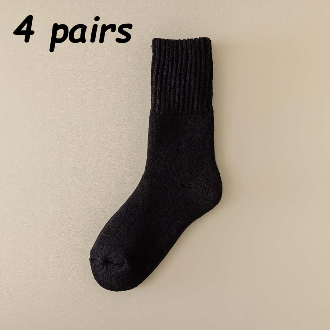 Men’s Thick Thermal Crew Socks – Soft Fleece-Lined Warm Winter Socks for Everyday Comfort