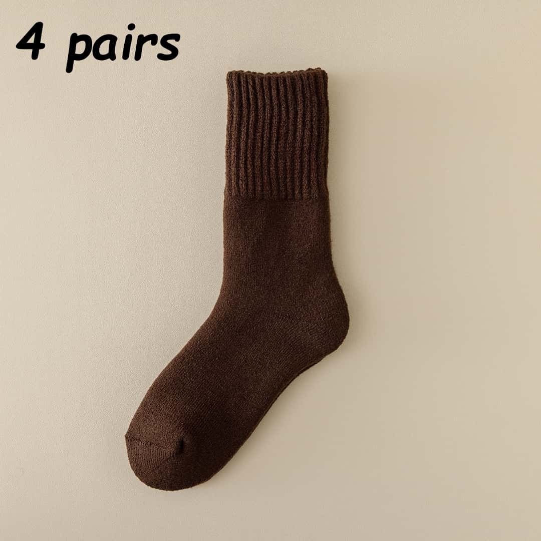 Men’s Thick Thermal Crew Socks – Soft Fleece-Lined Warm Winter Socks for Everyday Comfort