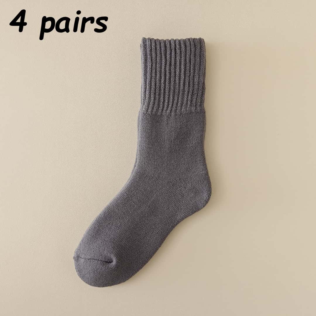 Men’s Thick Thermal Crew Socks – Soft Fleece-Lined Warm Winter Socks for Everyday Comfort