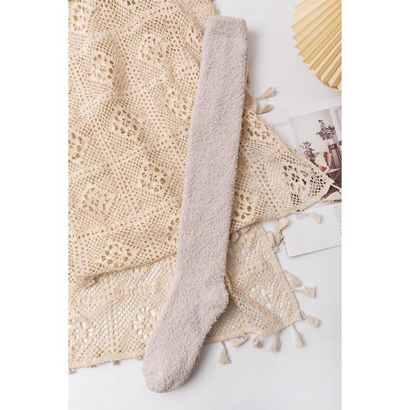 Women's Cozy Fuzzy Over-the-Knee Socks – Thick Warm Plush Winter Socks