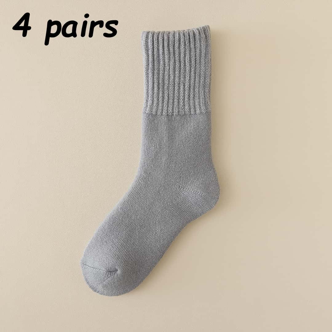 Men’s Thick Thermal Crew Socks – Soft Fleece-Lined Warm Winter Socks for Everyday Comfort