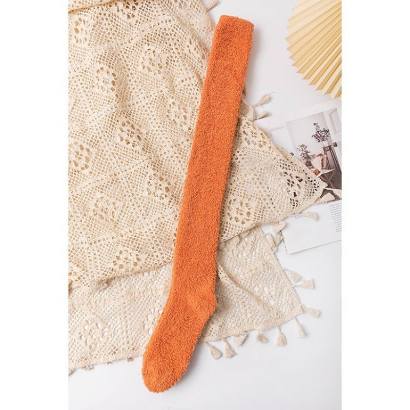 Women's Cozy Fuzzy Over-the-Knee Socks – Thick Warm Plush Winter Socks