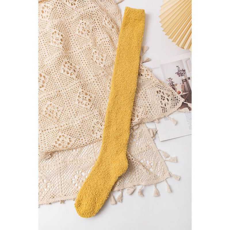 Women's Cozy Fuzzy Over-the-Knee Socks – Thick Warm Plush Winter Socks