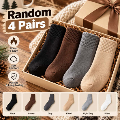Men’s Thick Thermal Crew Socks – Soft Fleece-Lined Warm Winter Socks for Everyday Comfort