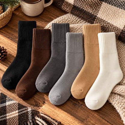 Men’s Thick Thermal Crew Socks – Soft Fleece-Lined Warm Winter Socks for Everyday Comfort